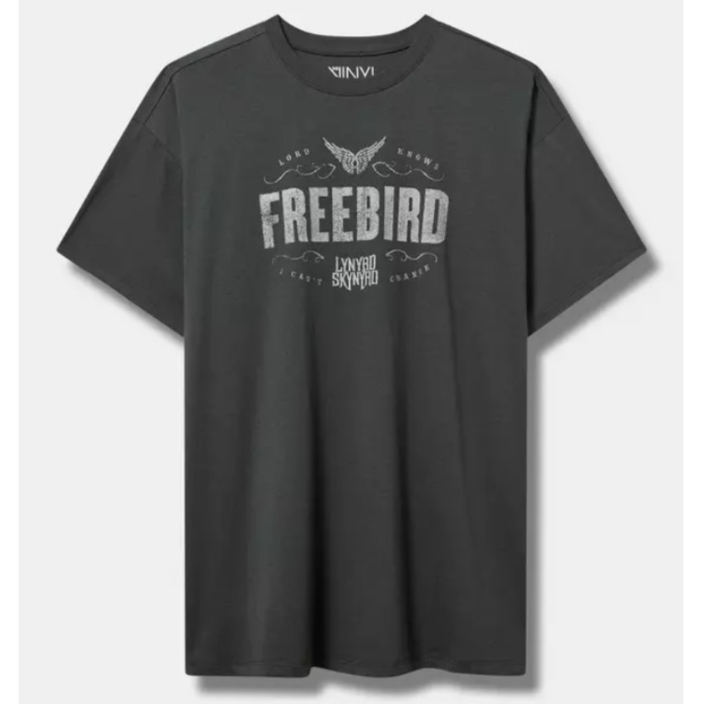 TORRID NWT Lynard Skynard Freebird Oversized Cotton Tunic Tee